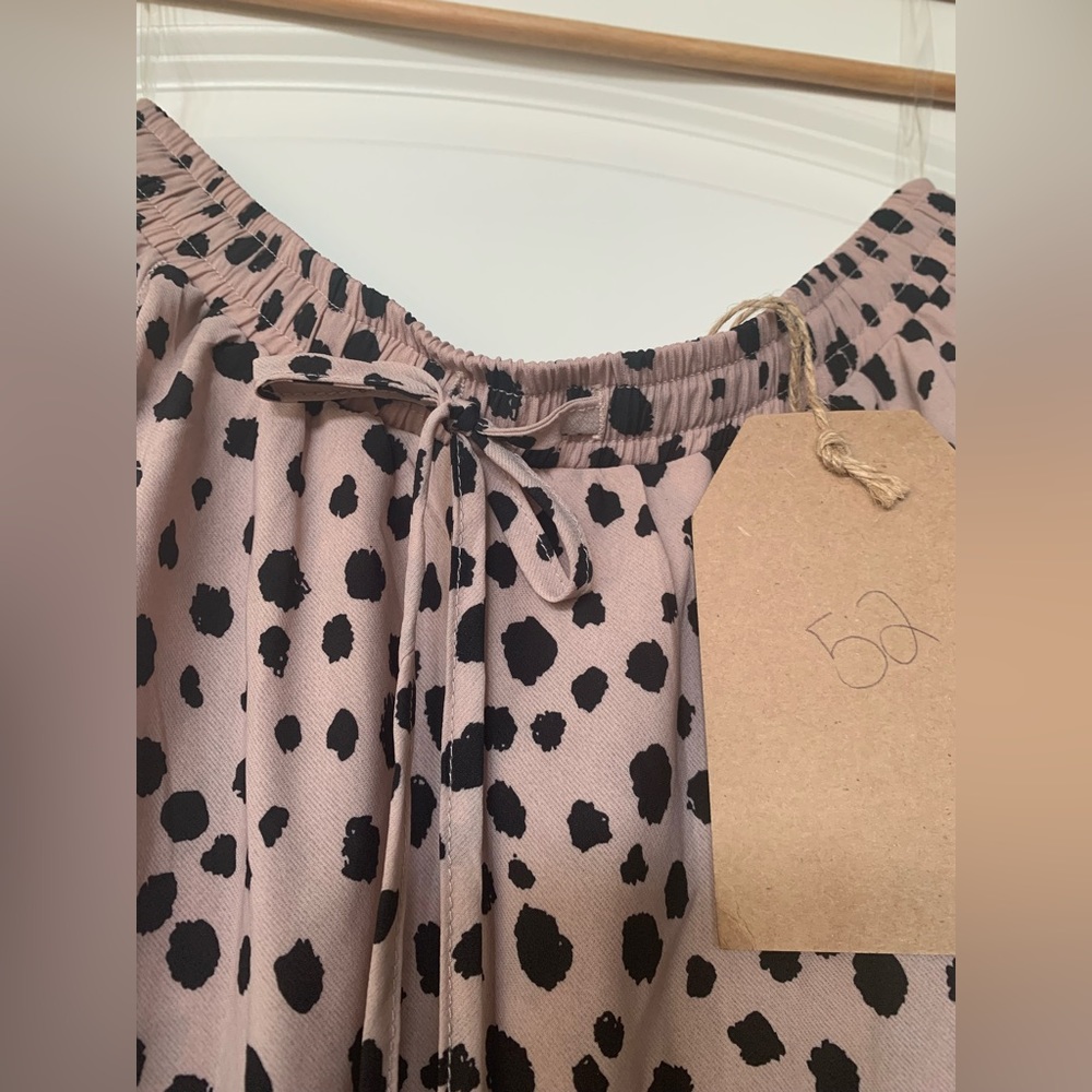 NWT boutique leopard polka dot layered ruffle skirt size m - Picture 4 of 7